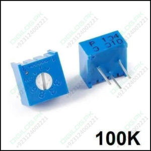 100k Variable Resistor 3386 Single Turn Trimmer