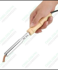 100w 220v Soldering Iron With Chisel Tip & Wood Handle