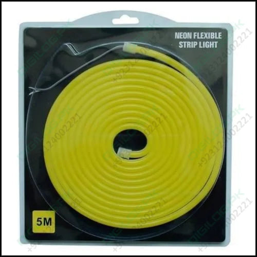 12v Lemon Yellow Neon Flexible Strip Light 1m Waterproof