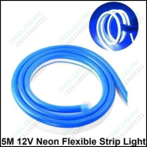 12V Neon Flexible Strip Light 1M Waterproof SMD 5050 Blue