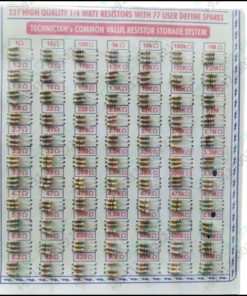 231 Pcs Mix Resistor 1/4 Watt With 77 User Define Spares