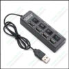 4 Port Usb Hub Hi-speed 2.0 With Power Leds