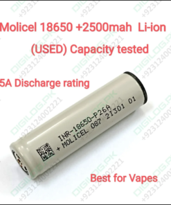 A Used Powerful And Long-lasting Battery Molicel 18650