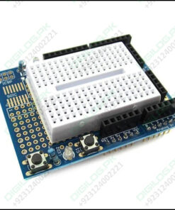 Arduino Uno Proto Shield With Syb-170 Mini Breadboard