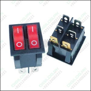Kcd6 Plastic Dual Push Button Rocker Switch 6 Pin 12v 220v