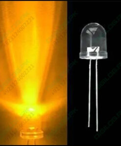 Large 10mm Yellow Led Crystal