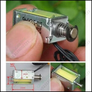 Micro Electromagnet Dc12v 1.5w 4mm Stroke Through Push Pull