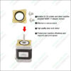 Nema Stepper Motor Steel And Rubber Vibration Dampers
