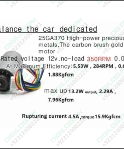 Self Balancing Robot Chassis With Wheel And Encoder Motors