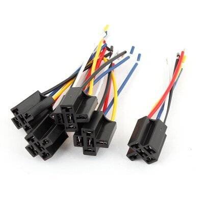 Car Motor Automotive Relay Connector Vehicle Pre Wired 4 Pin