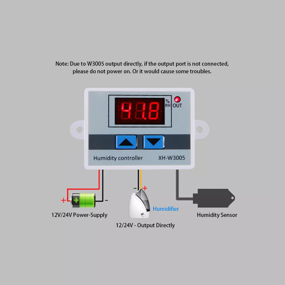 Digital Humidity Controller Xh-w3005 Adjustable 220v 10a