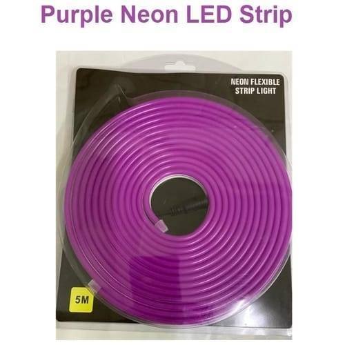 12V Purple Neon Flexible Strip Light 1M Waterproof SMD 5050
