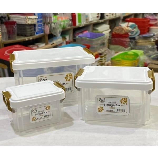 3 Pcs Stackable Smart Storage Containers Boxes For