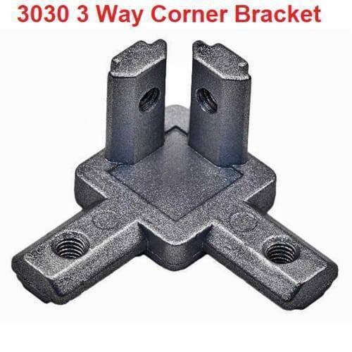 3030 Size 3 Way End Corner Bracket Connector For t Slot