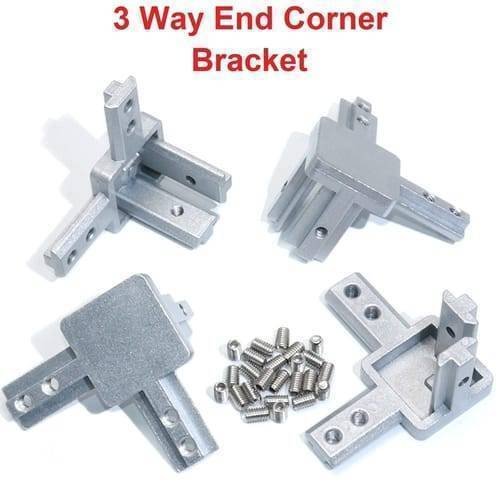 3 Way End Corner Bracket Connector For t Slot Aluminum