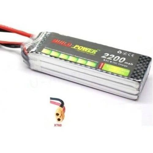 Deltakit 11.1v 2200mah 3s- 30c Lipo Lithium Polymer Battery