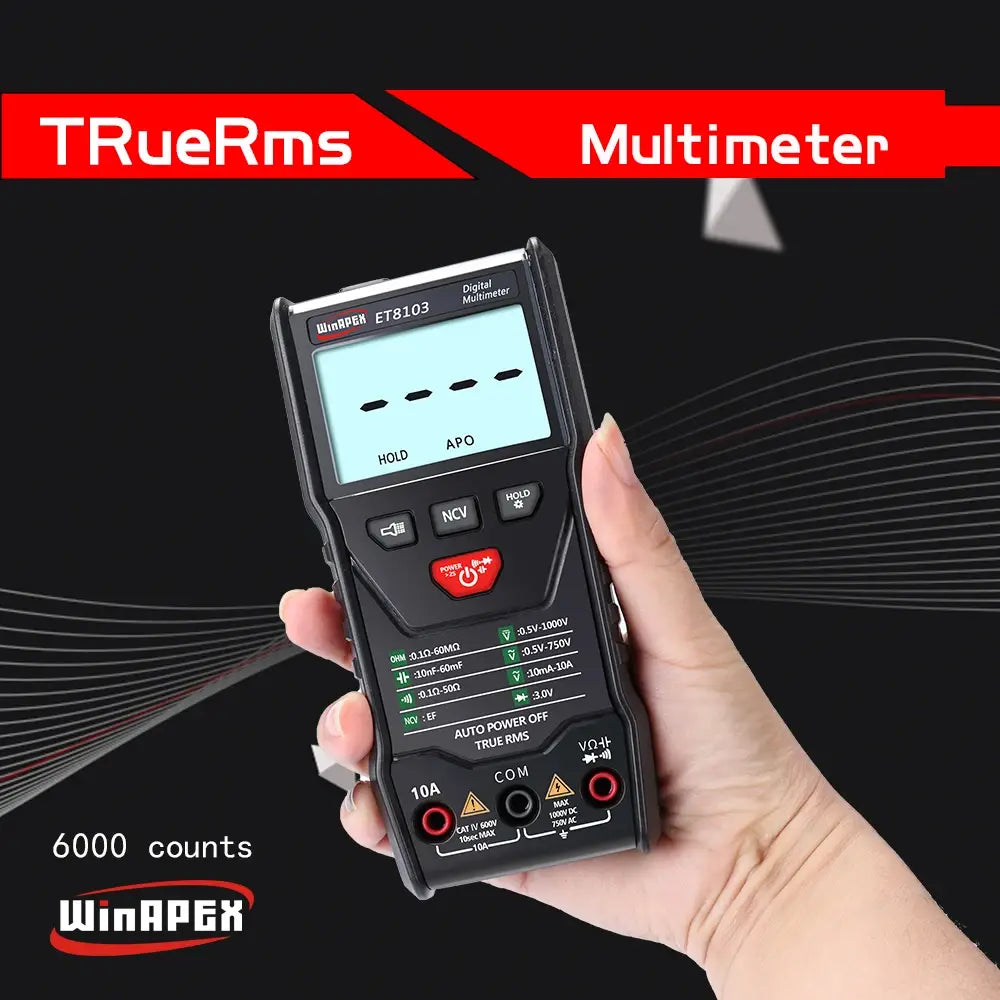 Winapex Et8103 Lcd Auto Measure Digital Multimeter 6000