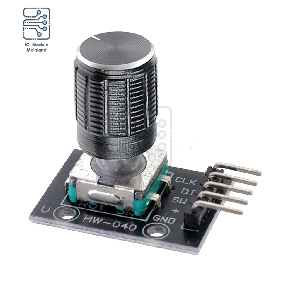 KY 040 Rotary Encoder Brick Sensor Module Potentiometer with 15x17mm 6mm  Shaft Rotary D Type Encoder Knob for Arduino AVR PIC|Integrated Circuits| -  AliExpress