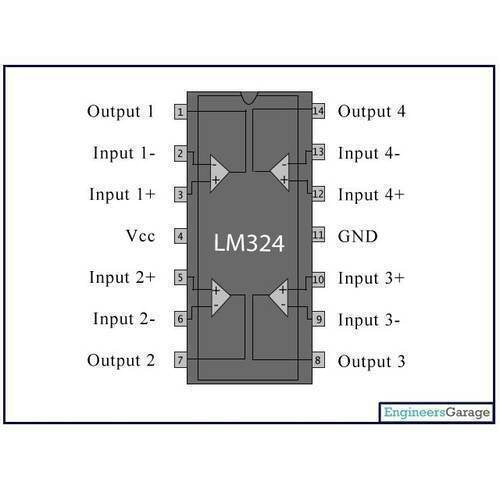 Lm324 Quad Op-amp Operational Amplifier Ic