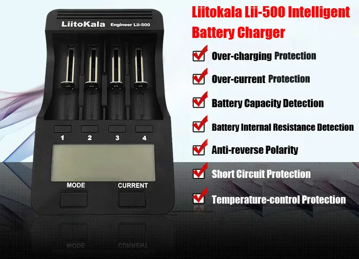 Liitokala Lii-500 Lcd Display 18650/26650 Speedy