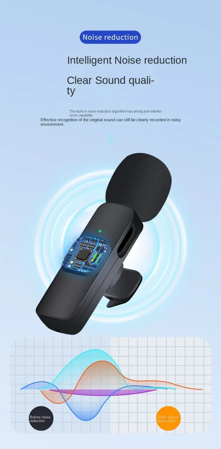 K9 Wireless Microphone For Mobile Type-c & Lightning
