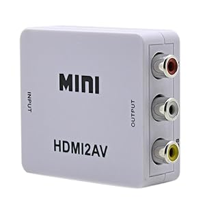 Terabyte Mini HDMI 2AV UP Scaler 1080P HD Video Converter (White)