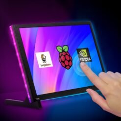 Meteor Screen 10.1" IPS HDMI-compatible Capacitive Touch Screen with RGB Animated light compatible with Raspberry Pi, Jetson Nano, Beaglebone