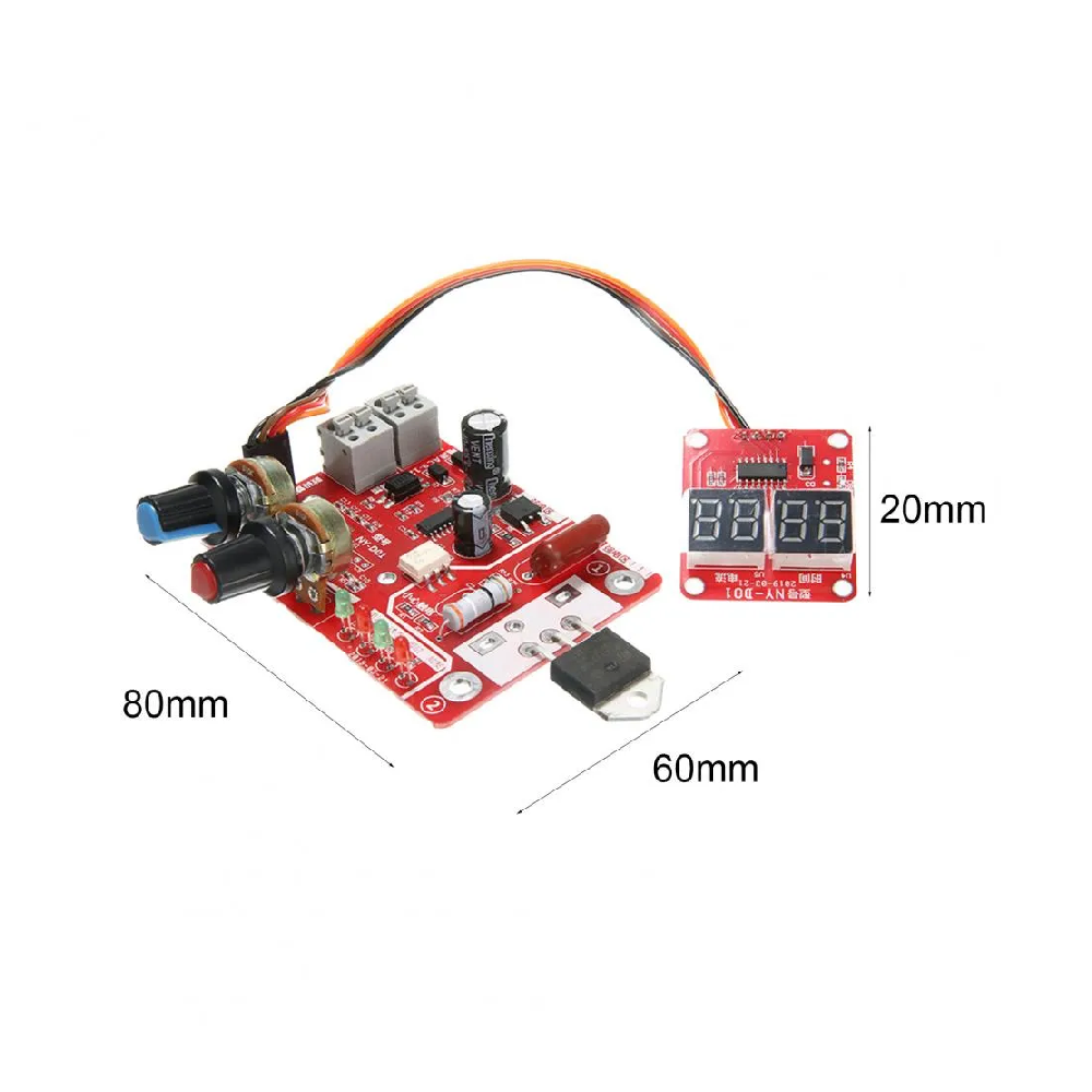NY-D01 40A Digital Display Spot Welding Controller Board - Image 3