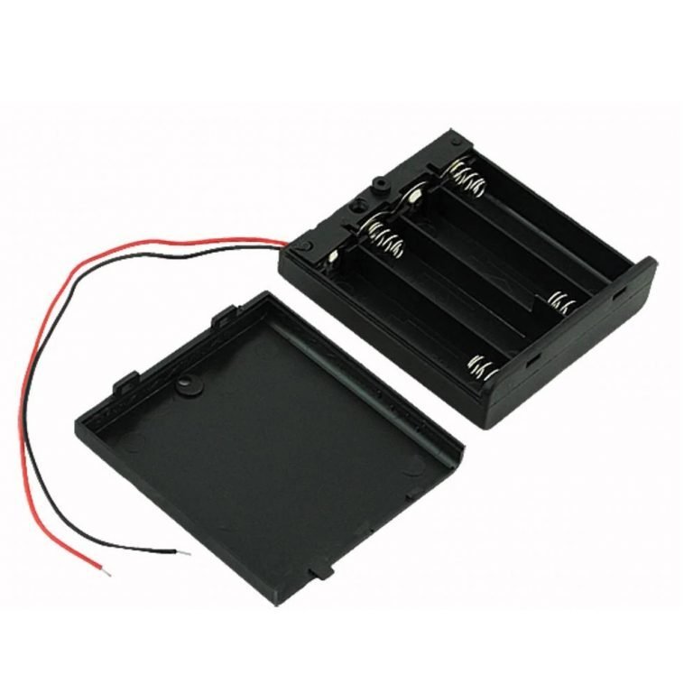 4 x 1.5V AAA battery holder with cover and On/Off Switch - Image 3