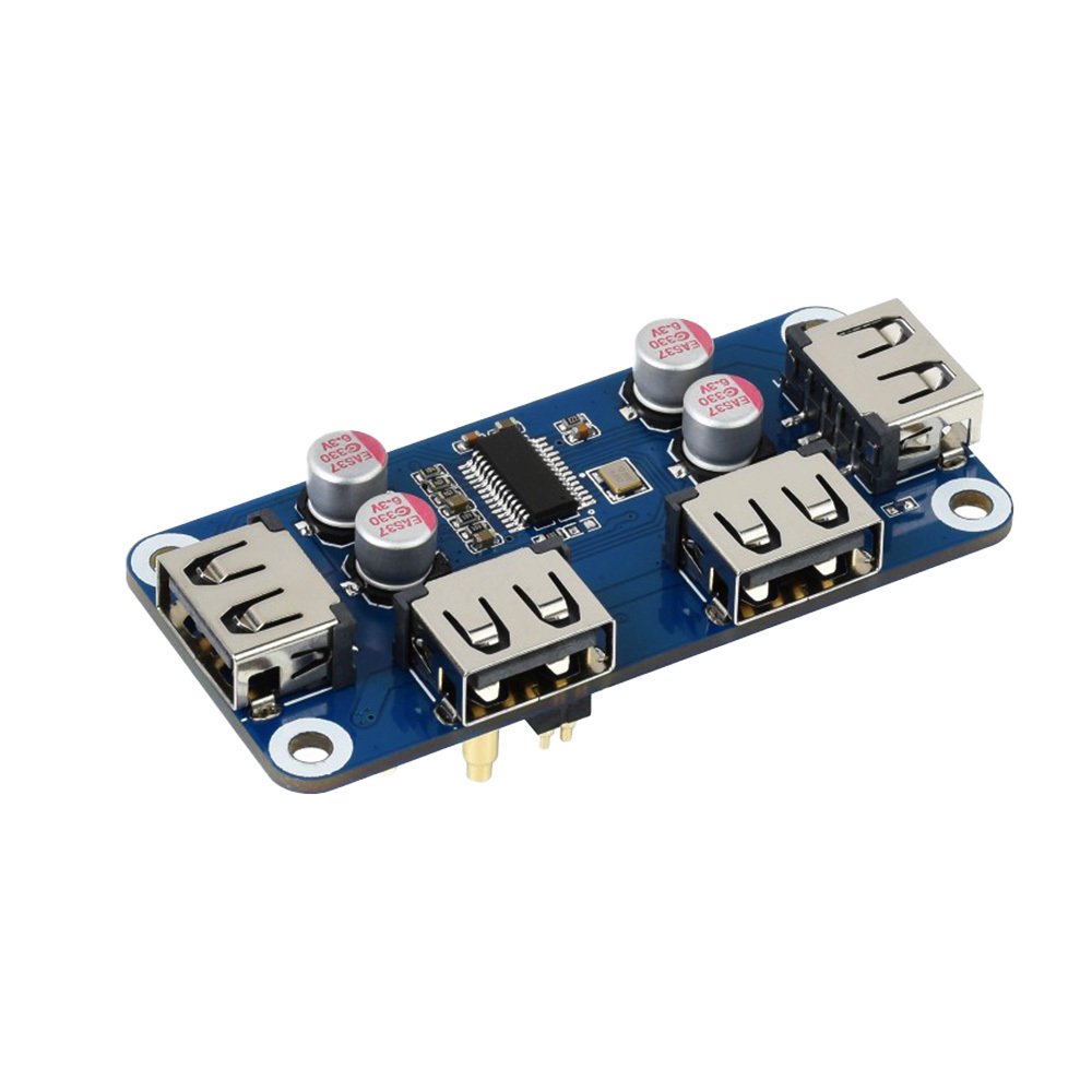 Waveshare USB HUB HAT (B) for Raspberry Pi Series with 4x USB 2.0 Ports