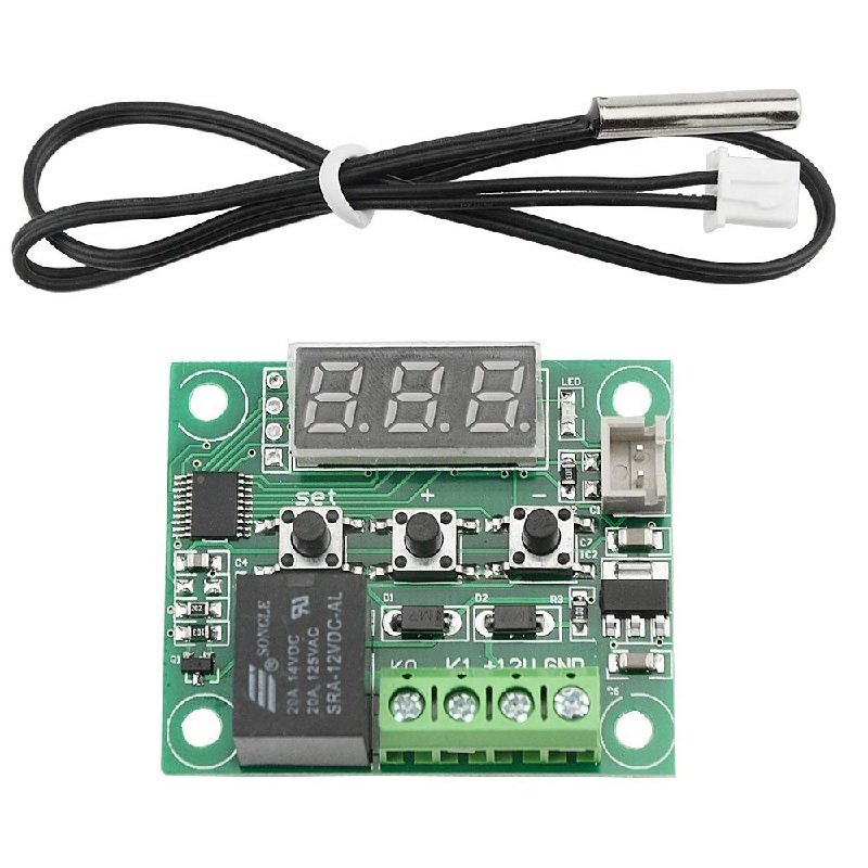 XH W1209 12V Digital Temperature Controller Module W/ Display and NTC Temp Sensor - Image 2