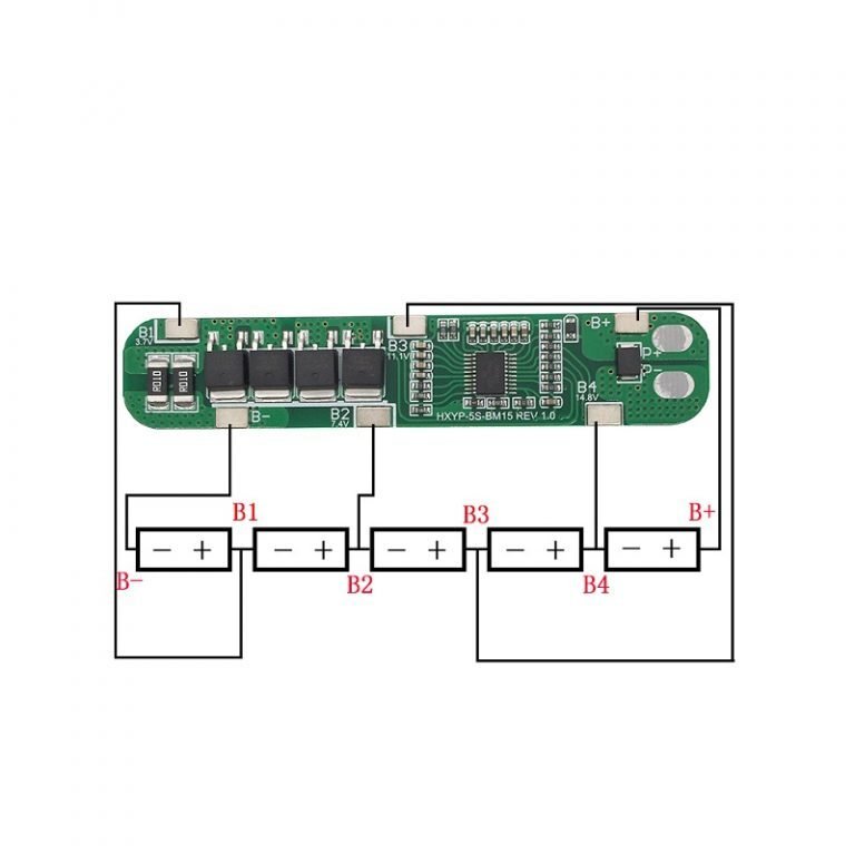 5S 15A 18650 Lithium Battery Protection Board - Image 4