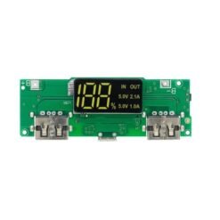 18650 5V 1A/2A Lithium, Battery Digital Display, Charging Module Dual, USB Output Band, Display Booster, Mmodule