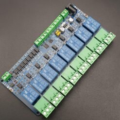 5V Modbus RTU 8, Channels Relay Module, Input Optocoupler, Isolation RS485 MCU for, Arduino with black background