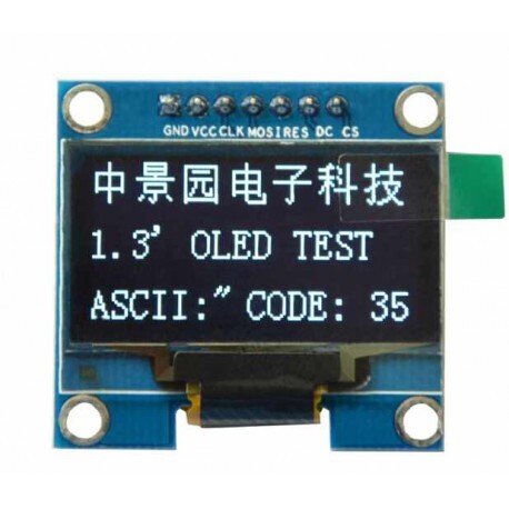1.3 Inch 128×64 OLED Display Screen Module with SPI Serial Interface – V2 - Image 3
