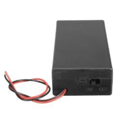 18650 x 2 battery holder with cover and On/Off Switch