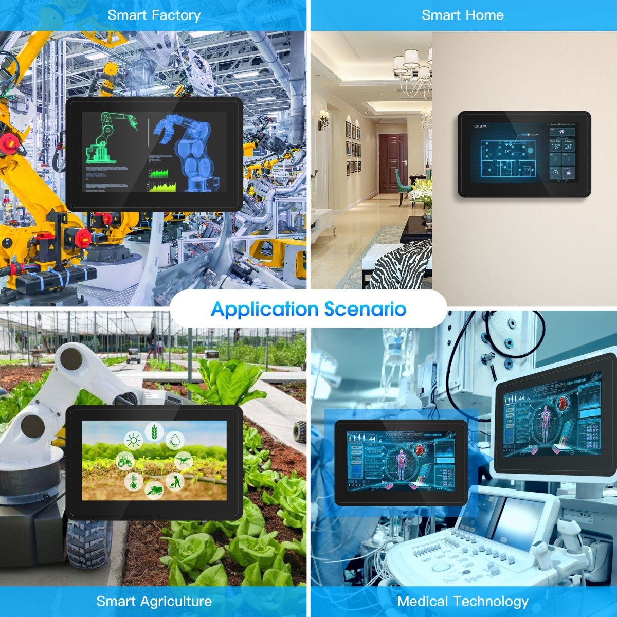 application scenario of 7“ Pi Terminal industrial PC