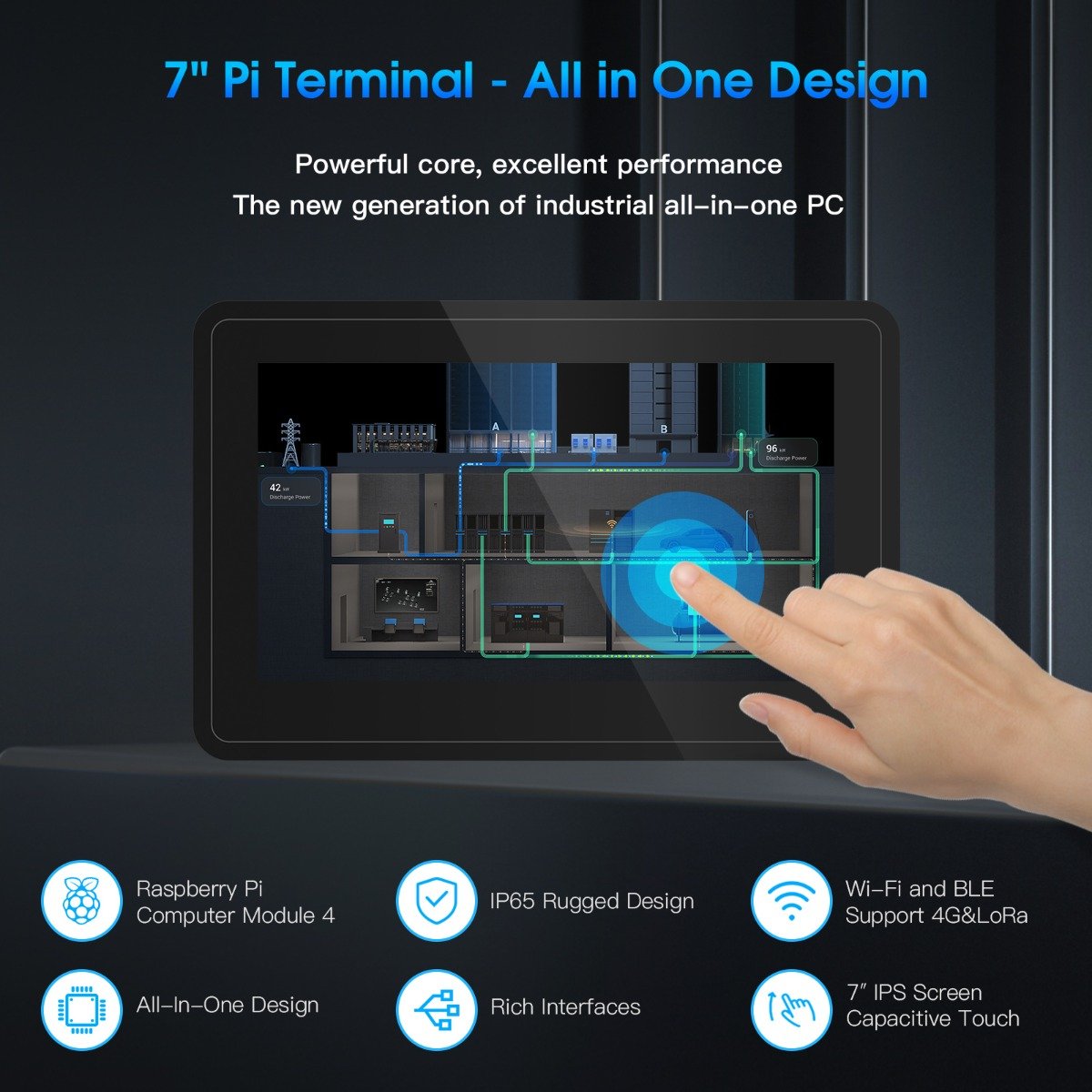 7“ Pi Terminal industrial PC