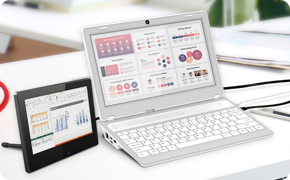 CrowPi L Raspberry Pi Laptop can Run Dual Monitors