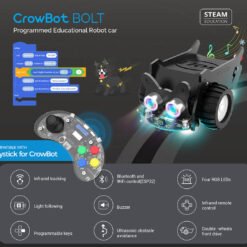 Alternative view of CrowBot BOLT-Open Source Programmable Smart Robot Car STEAM Robot Kit