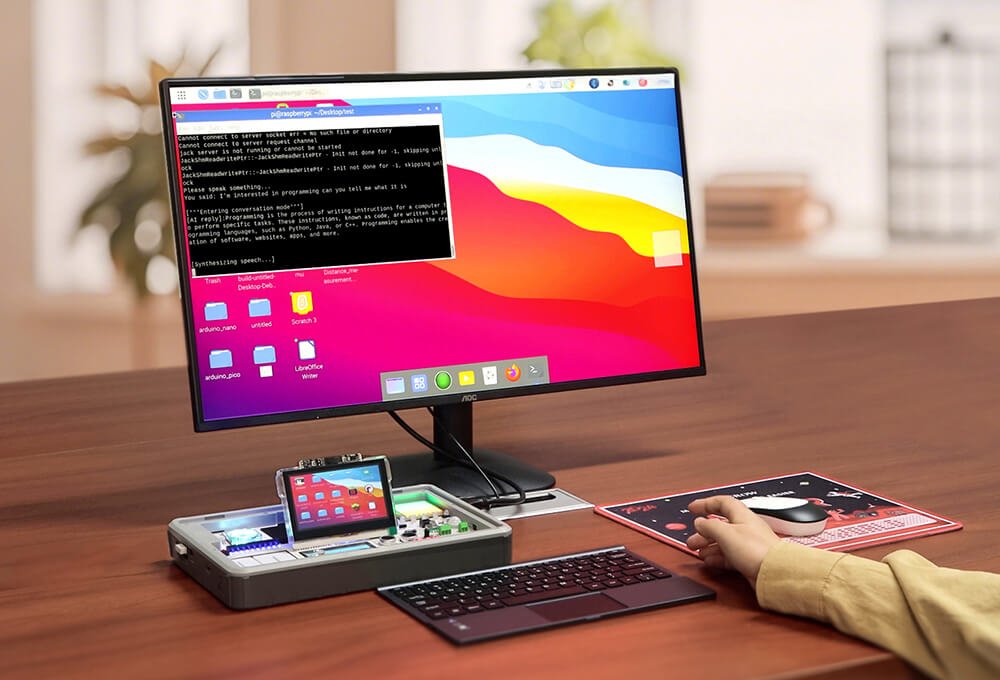 Crowpi 3 connects with bigger display