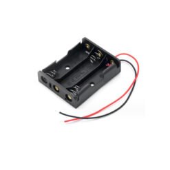 Black Plastic Storage Box Case Holder For Battery 3 x 18650 Cell Box, Without Cover