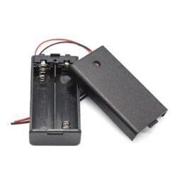 18650 x 2 battery holder with cover and On/Off Switch