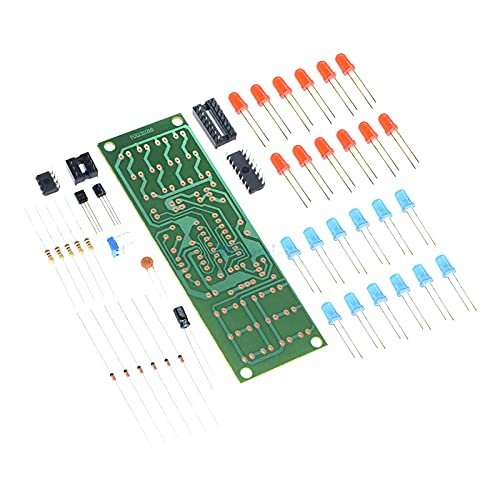 NE555 + CD4017 Red Blue Double Color Flashing Lights Board DIY Kit - Image 5