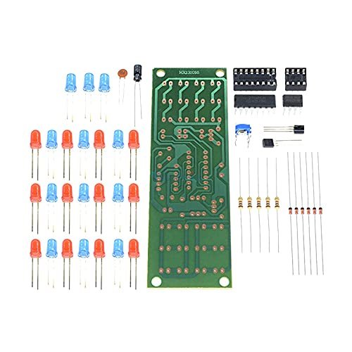 NE555 + CD4017 Red Blue Double Color Flashing Lights Board DIY Kit - Image 3