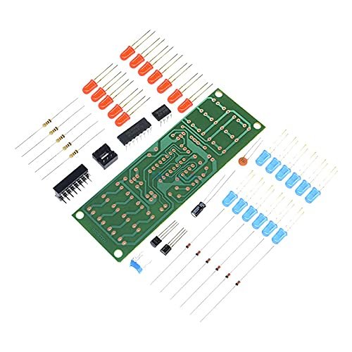NE555 + CD4017 Red Blue Double Color Flashing Lights Board DIY Kit - Image 4