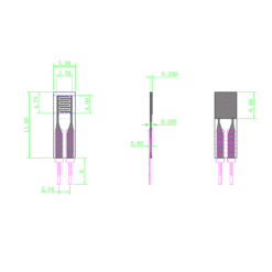 Alternative view of Force Sensitive Resistor RP-S5-ST (10g-1kg)