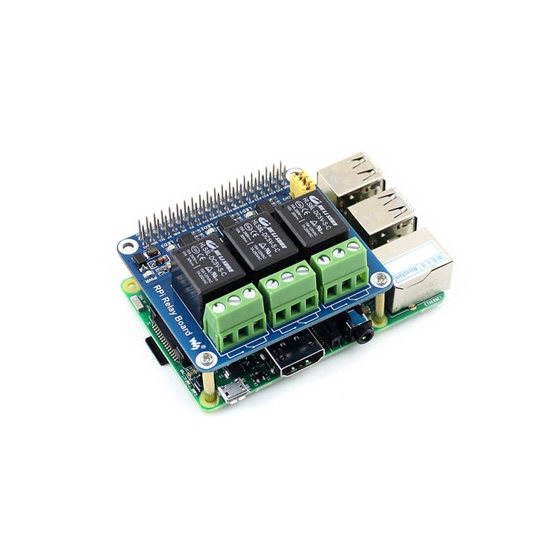 Waveshare 3 Channel Relay HAT Smart Home for Raspberry Pi 3