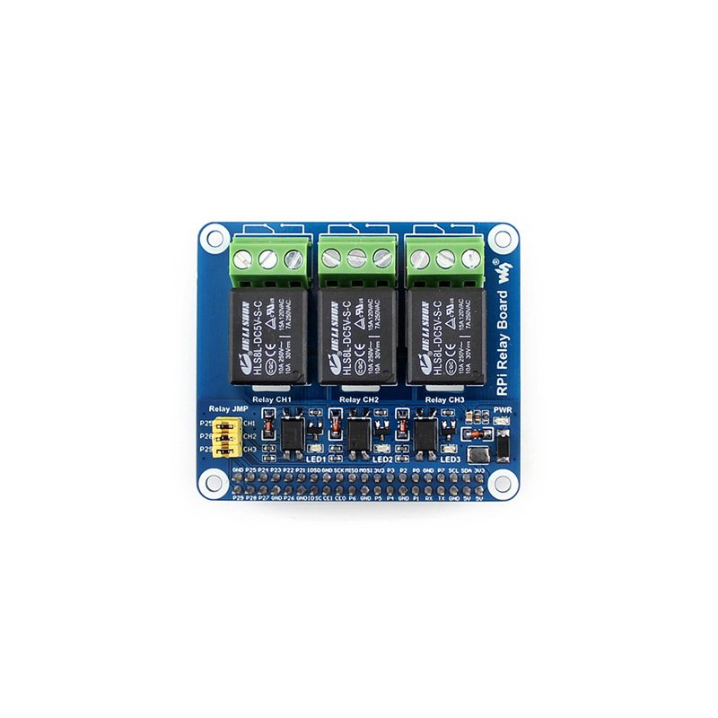 Waveshare 3 Channel Relay HAT Smart Home for Raspberry Pi 3