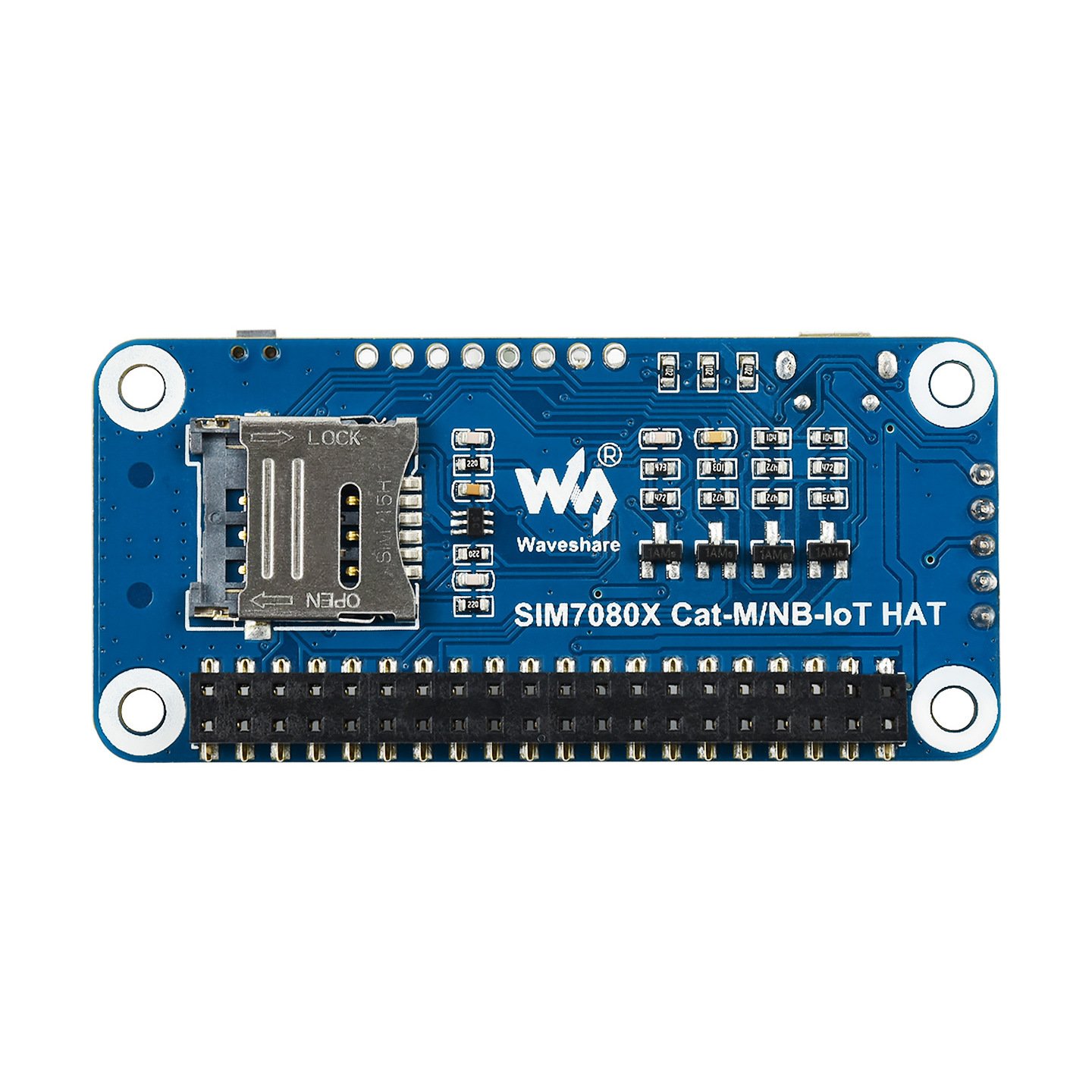 Waveshare NB-IoT Cat-M(eMTC) GNSS HAT for Raspberry Pi, Globally Applicable
